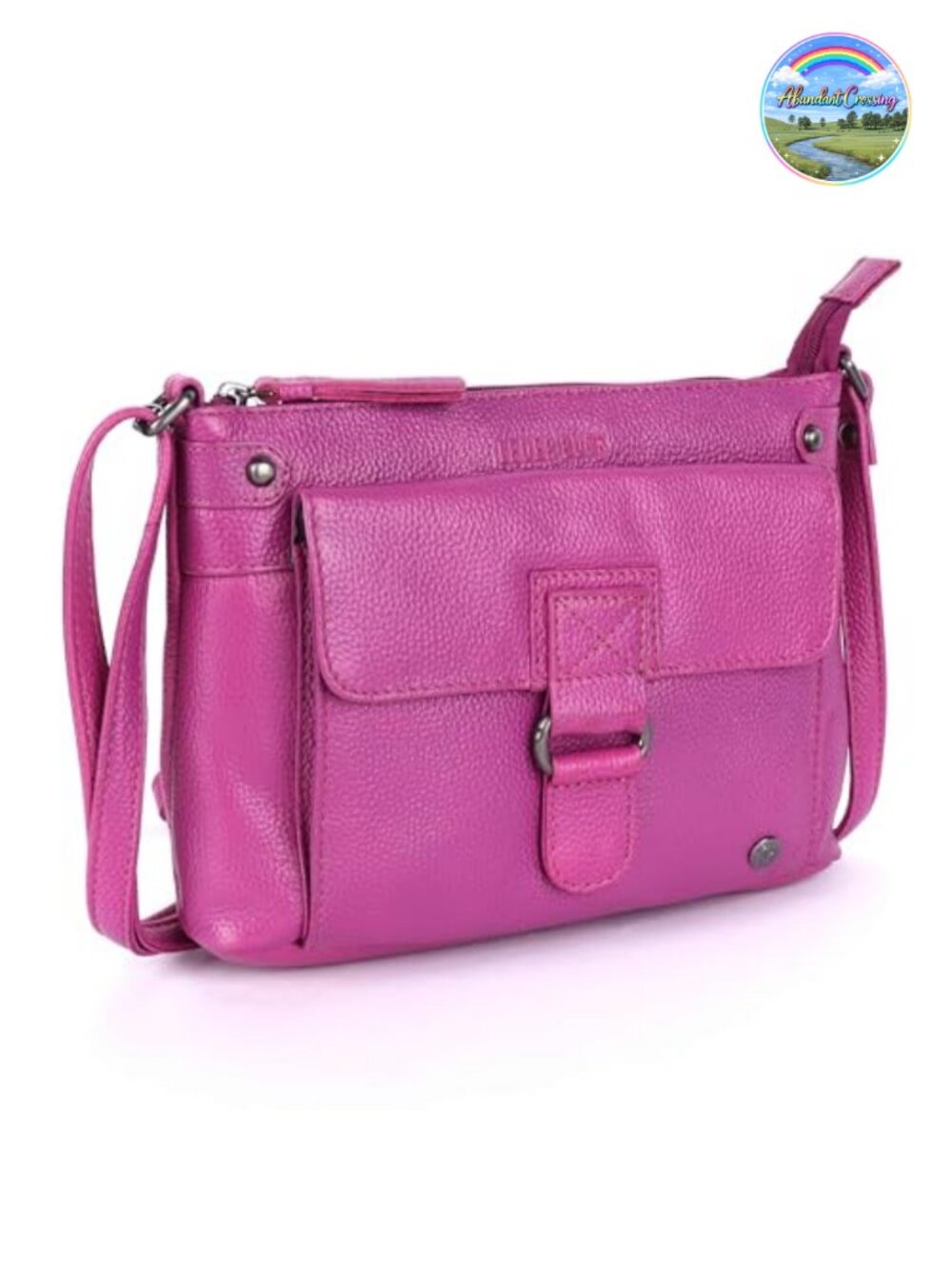 Genuine Leather Crossbody Satchel Adjustable Shoulder Bag Purse